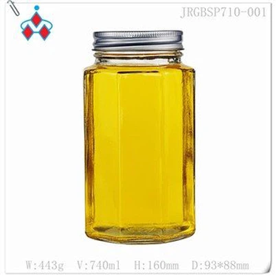 צנצנות דבש דבורי זכוכית