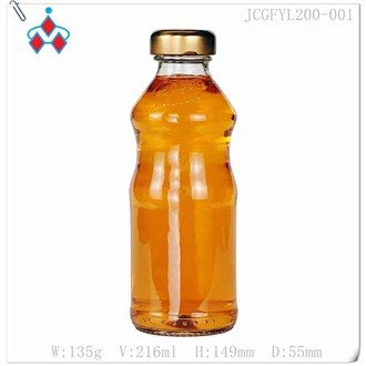 בקבוק זכוכית מיץ 200ml