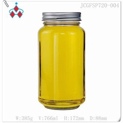 צנצנות דבש קטנות מזכוכית