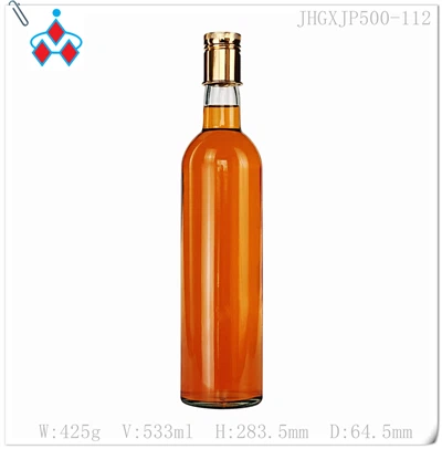 בקבוק זכוכית ריק 500 מ"ל למשקאות חריפים